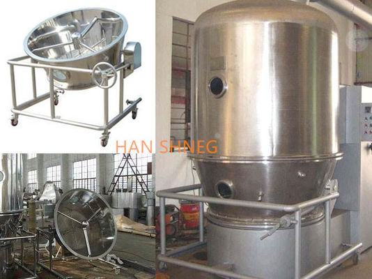 Hohe Leistungsfähigkeits-Vertikalen-flüssiger kochendes Bett-Trockner/Flüssigbettschleuder für Milch Juice Powder Granulator