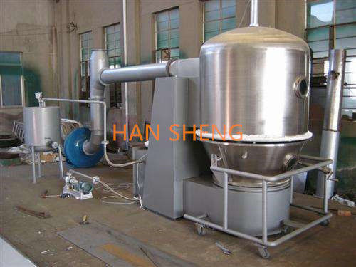Hohe Leistungsfähigkeits-Vertikalen-flüssiger kochendes Bett-Trockner/Flüssigbettschleuder für Milch Juice Powder Granulator
